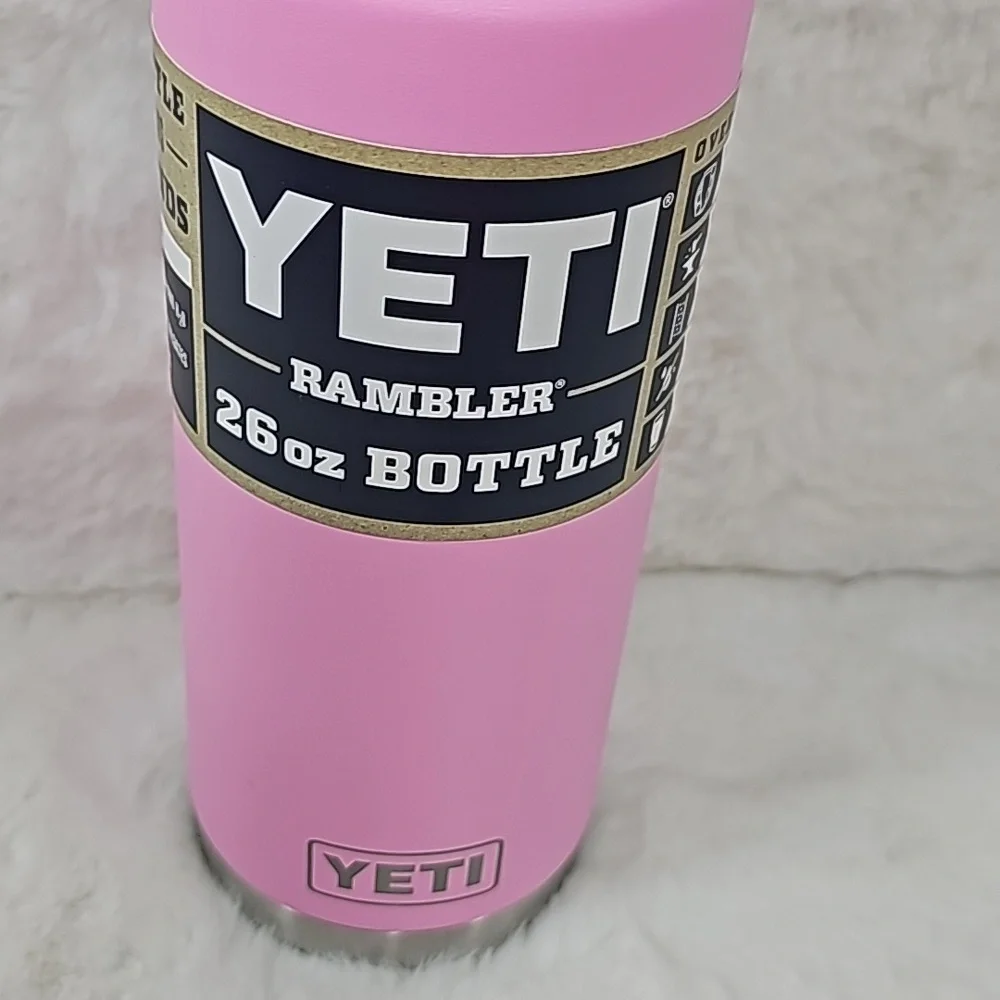 YETI Rambler 26 oz Water Bottle with Straw Cap - Power Pink - Picture 2 of 6